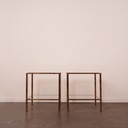 Paire de tables bout de canapé vintage