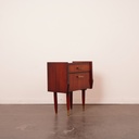 Table de nuit en bois vintage