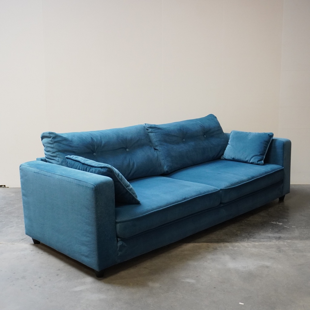 Canapé en tissu bleu