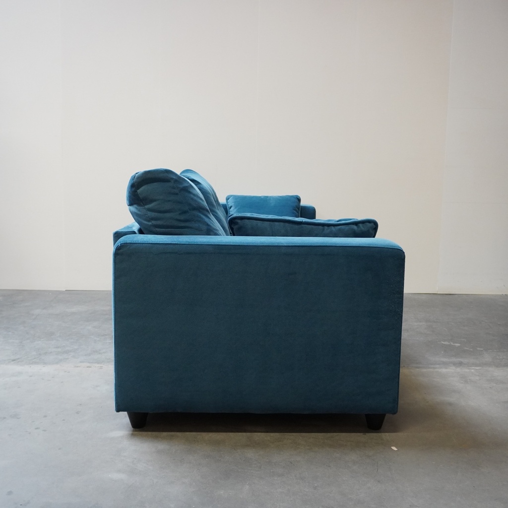 Canapé en tissu bleu