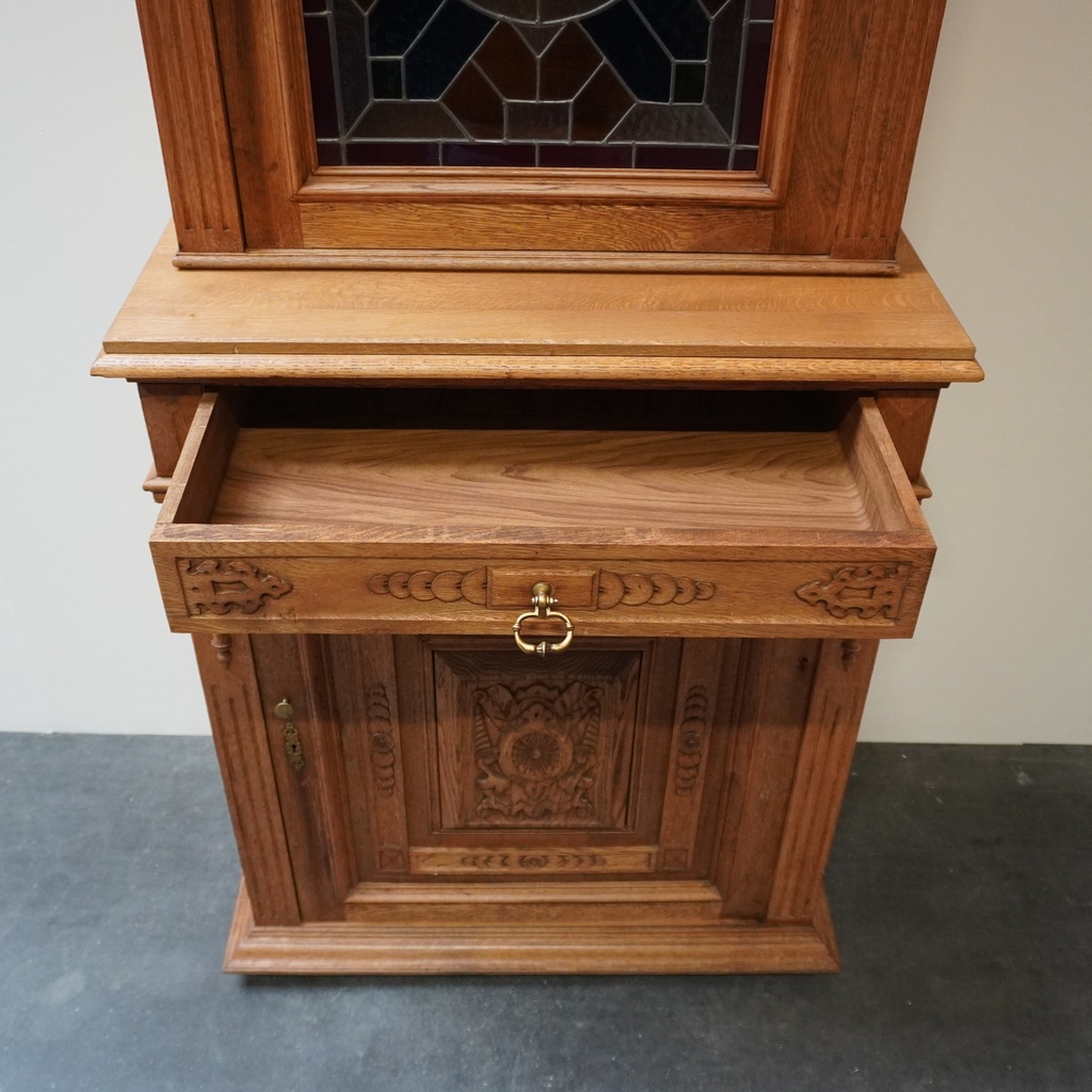 Meuble bois sculpté aérogommé