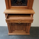 Meuble bois sculpté aérogommé