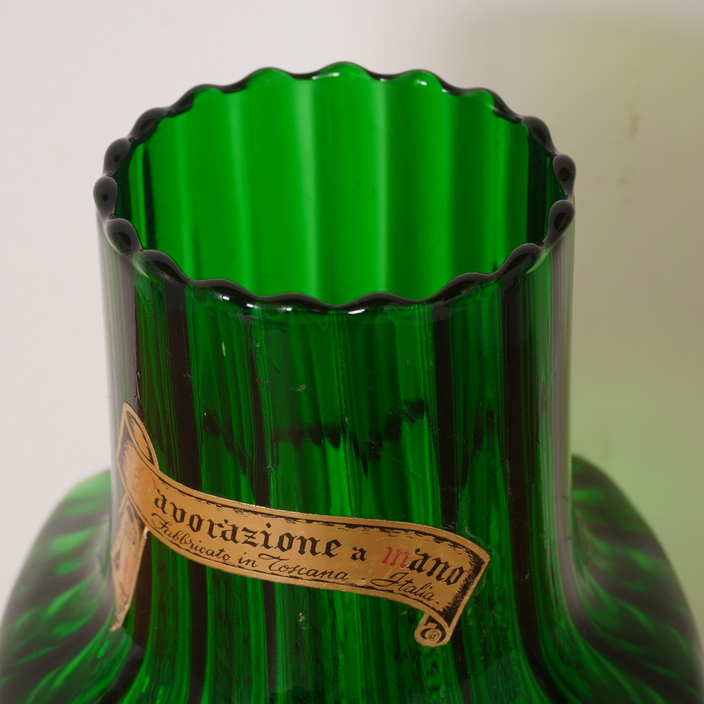 Vase en verre de Toscane vintage