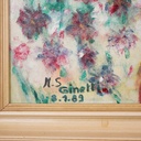 Huile sur toile signée M-S GINETTI 1989 - SU106