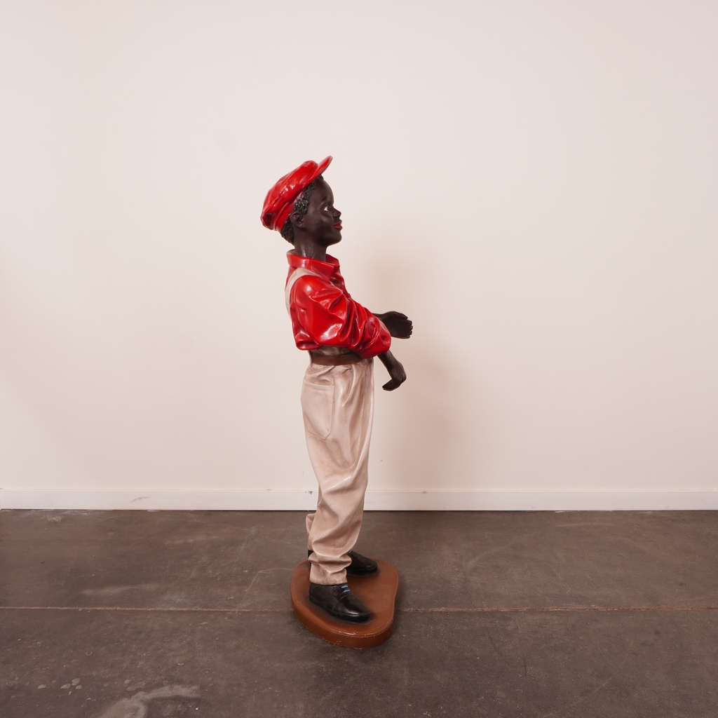 Statue garçon résine H: 114cm