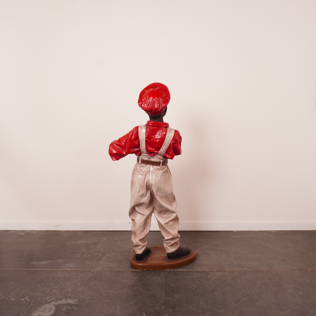 Statue garçon résine H: 114cm