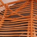 Rocking-chair bambou vintage