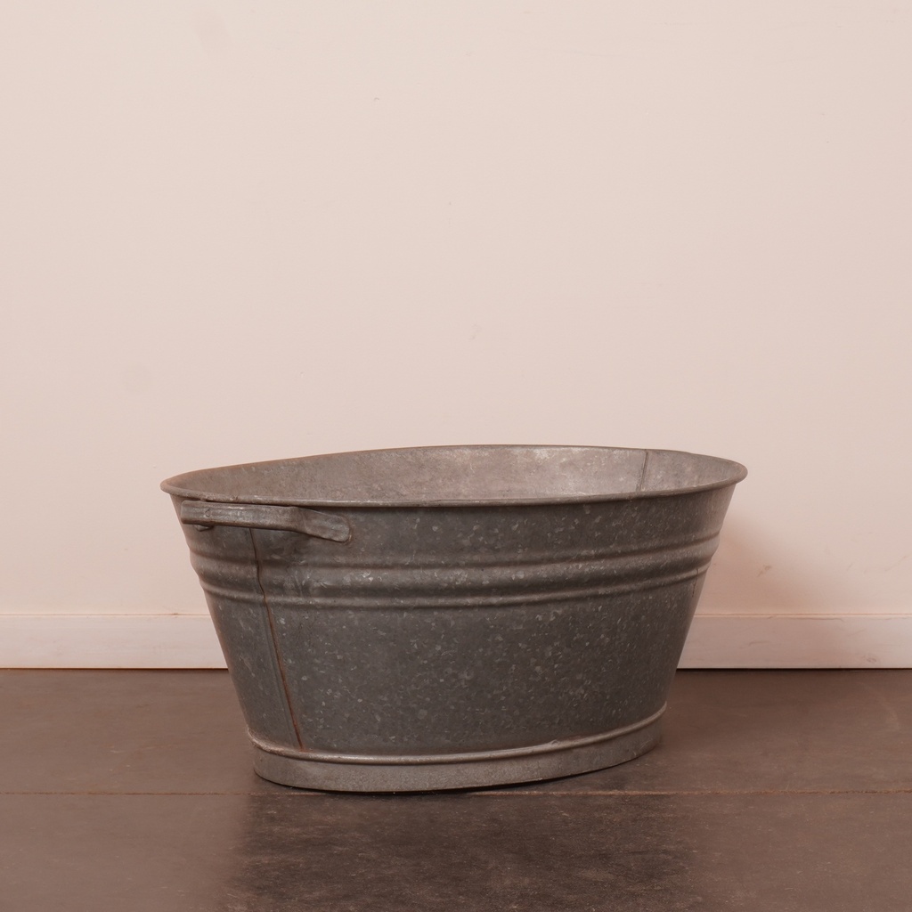 Bassine en zinc vintage