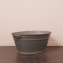 Bassine en zinc vintage