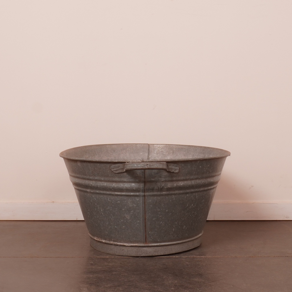 Bassine en zinc vintage
