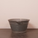 Bassine en zinc vintage