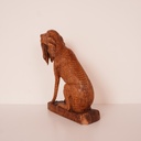Sculpture chien en bois