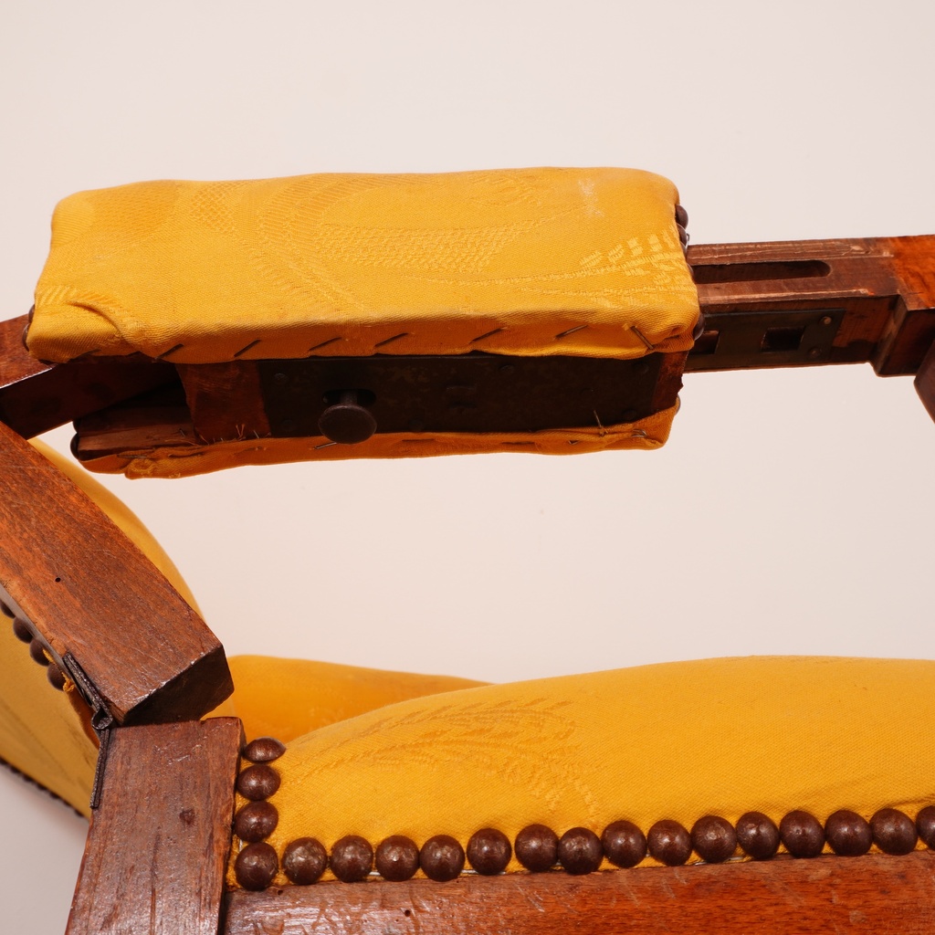 Fauteuil Voltaire à crémaillère