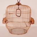 Cage à oiseaux métal doré
