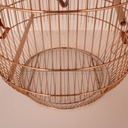 Cage à oiseaux métal doré