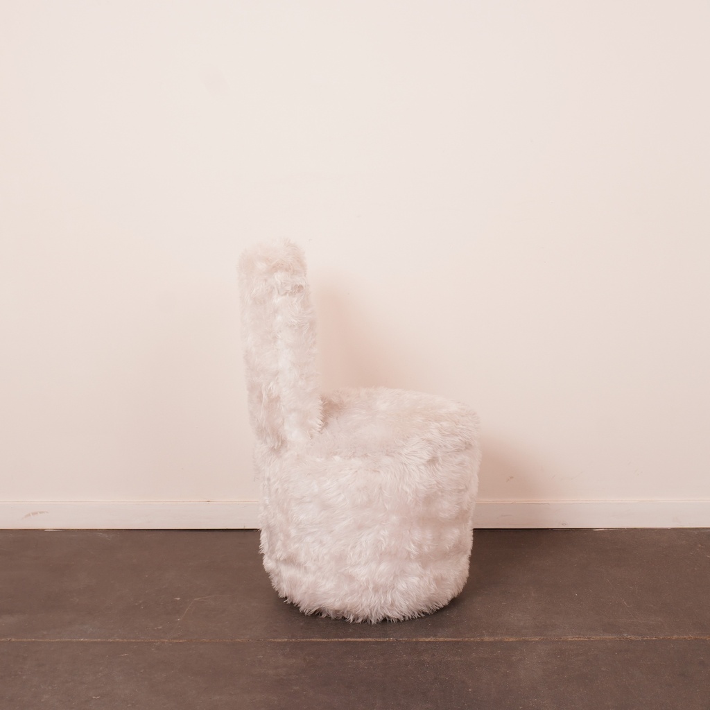 Fauteuil coffre "moumoute" 70'