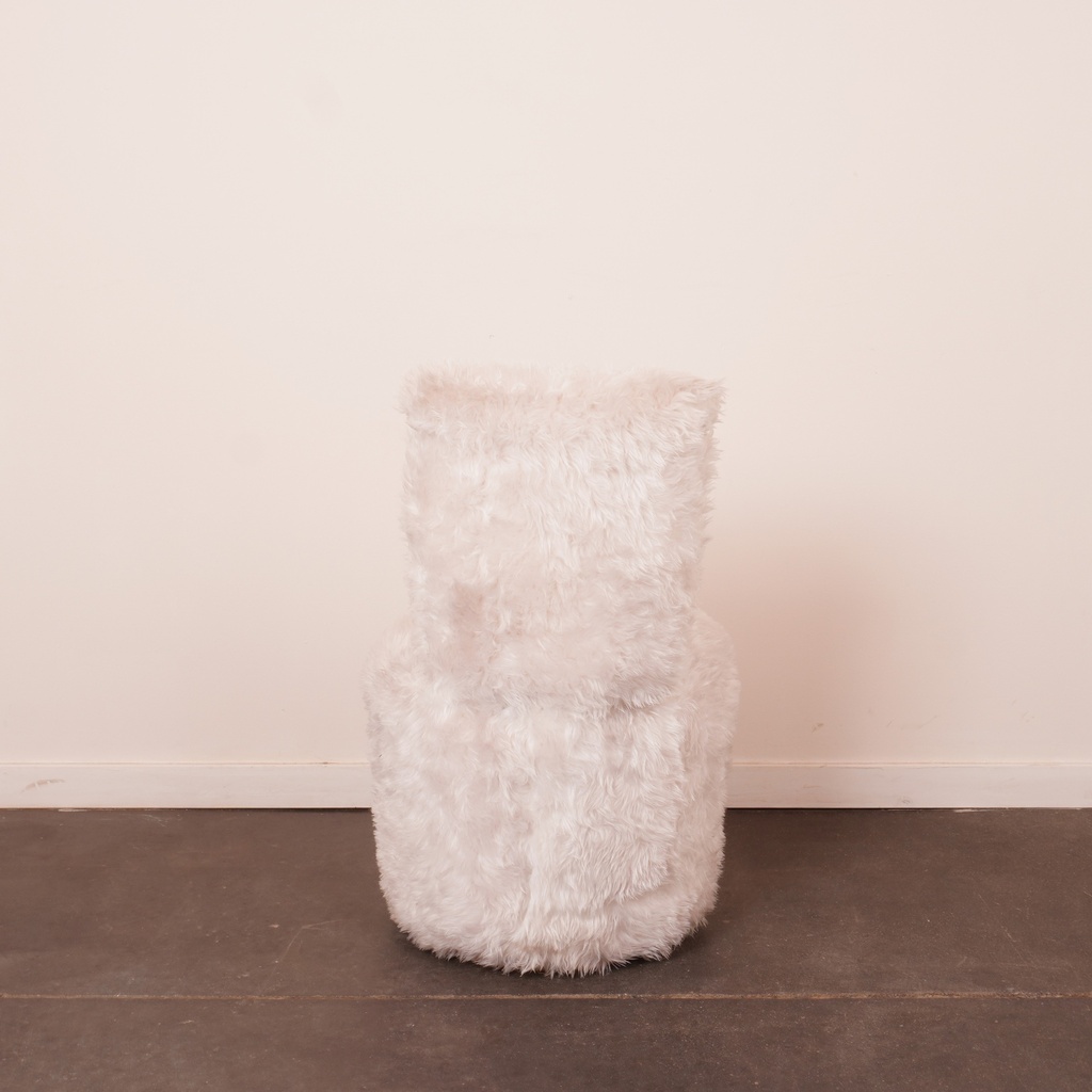 Fauteuil coffre "moumoute" 70'