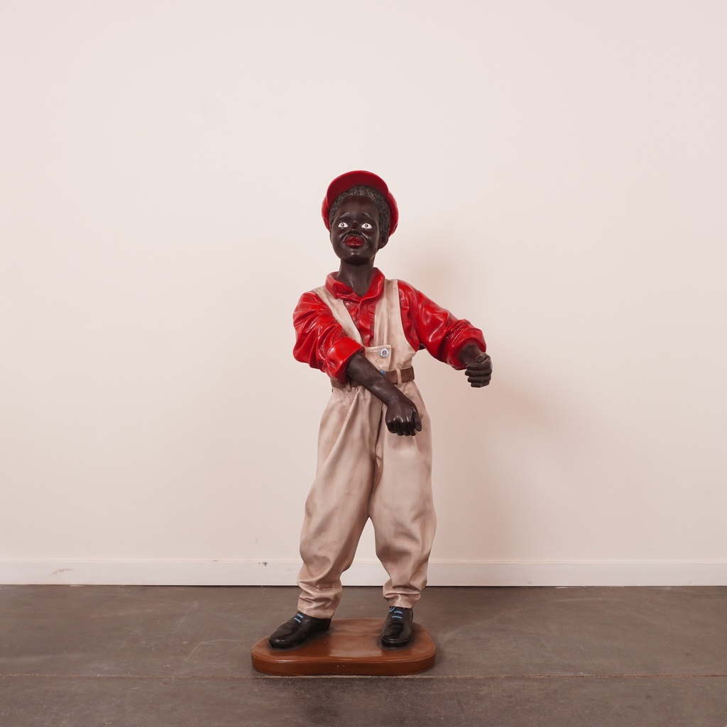 Statue garçon résine H: 114cm