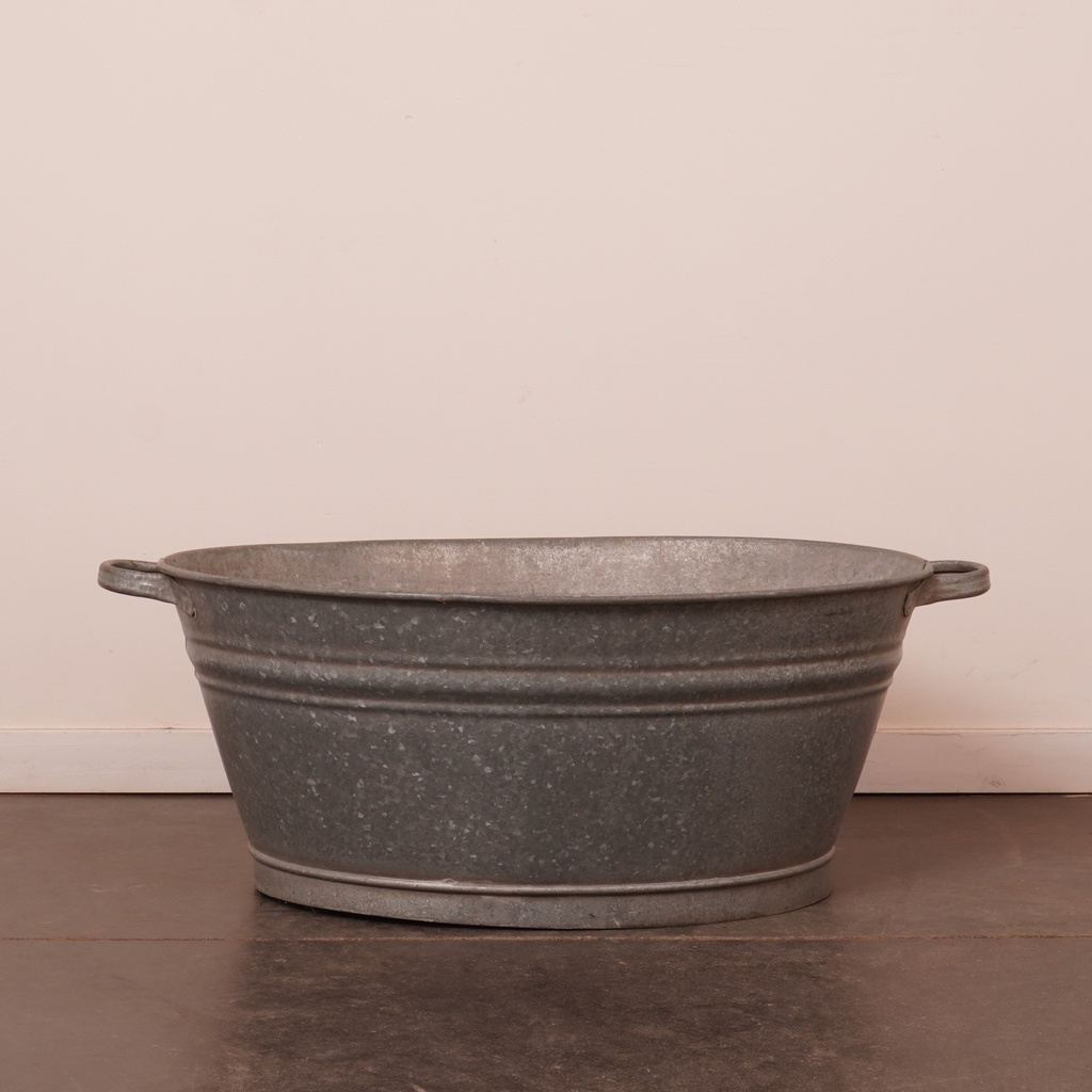 Bassine en zinc vintage