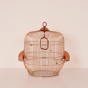 Cage à oiseaux métal doré