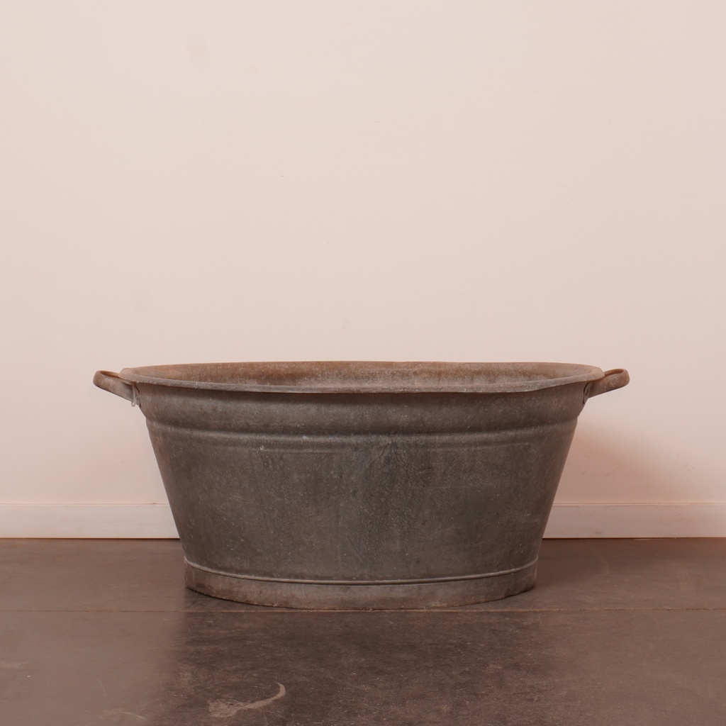 Bassine en zinc vintage