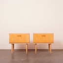 Paire tables de nuit vintage