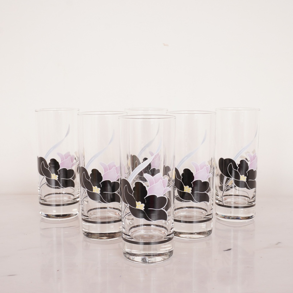 6 verres Arcoroc motif Anaïs