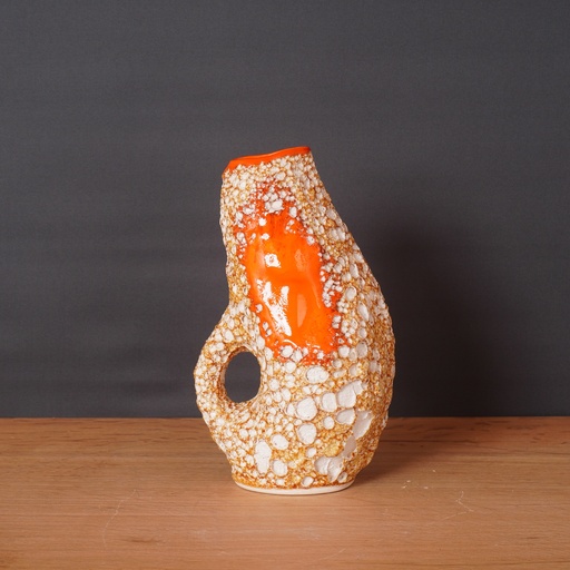 [SU0828] Vase "Lava Crust" vintage