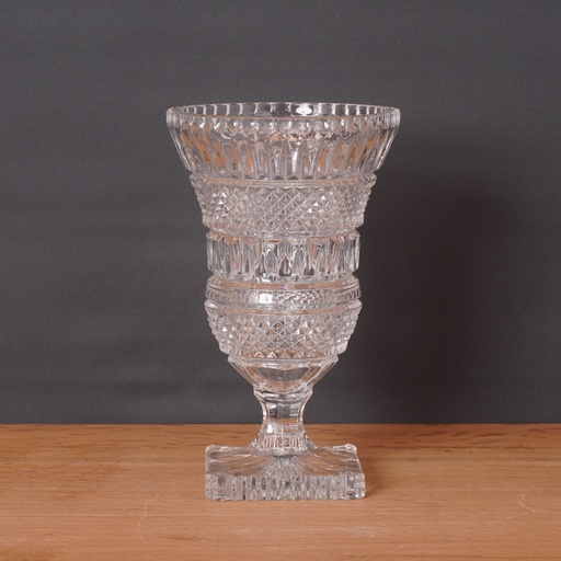 [SU0835] Jardinière/vase en verre vintage