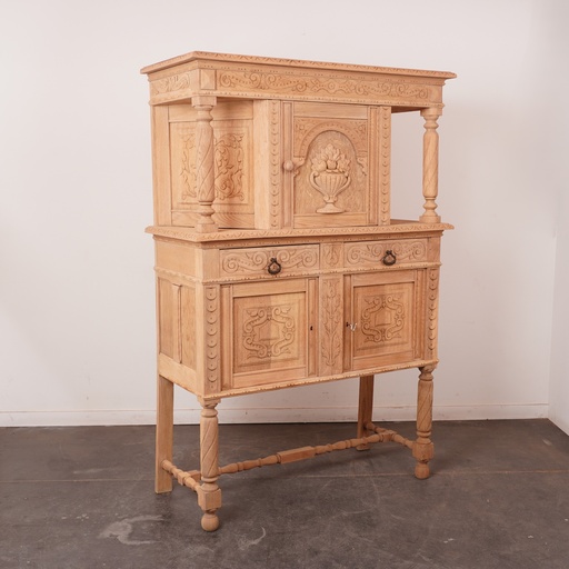 [SU2201] Meuble sculpté en bois aérogommé