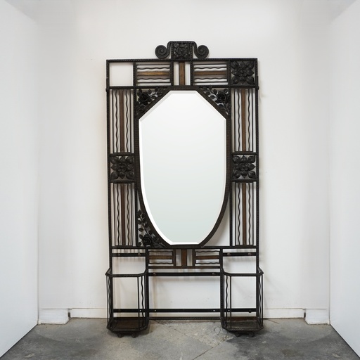 [SU2302] Vestiaire fer forgé Art Déco