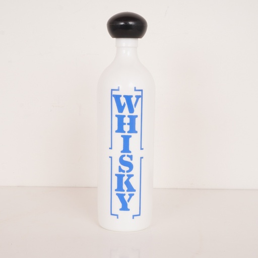 [SU0093] Bouteille opaline Whisky vintage - SU0093