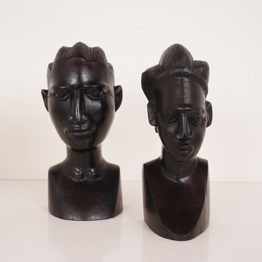 [SU0380] Statuettes africaines ébène sculpté