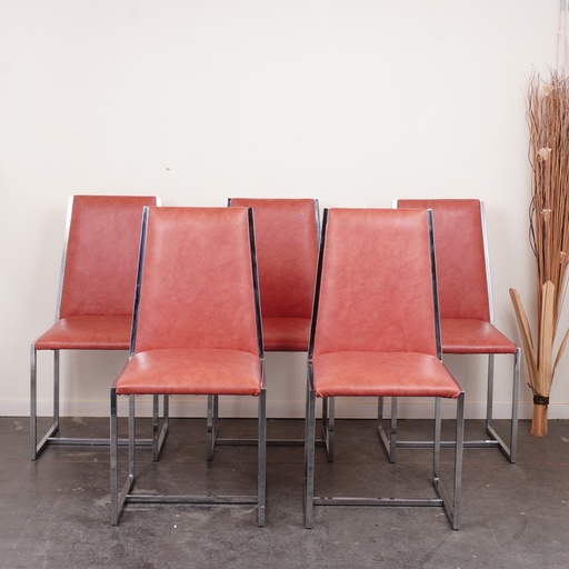 [SU0508] Série de 5 chaises vintage