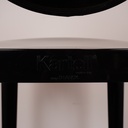 Chaise de bar noir brillant Kartell
