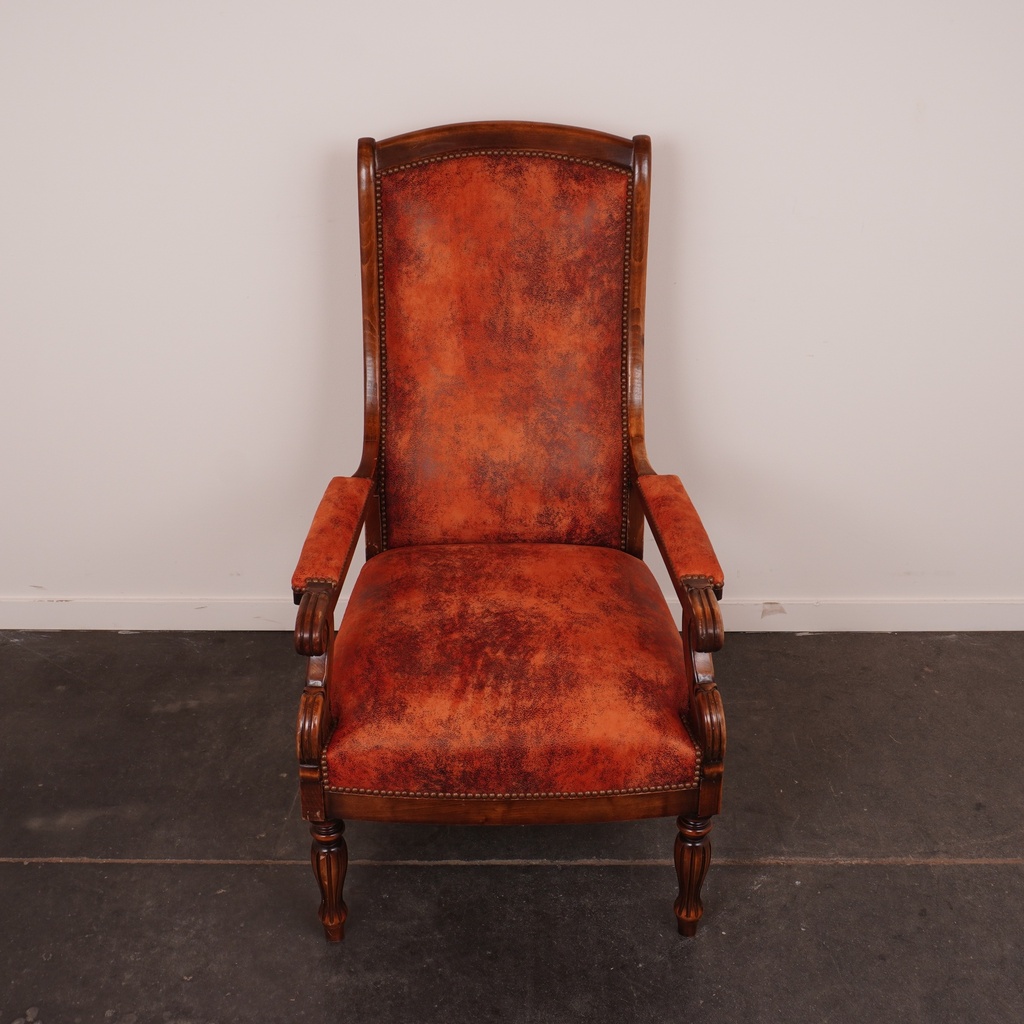 Fauteuil "Voltaire" en similicuir