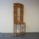 Vestiaire hall d'entrée bois aérogommé