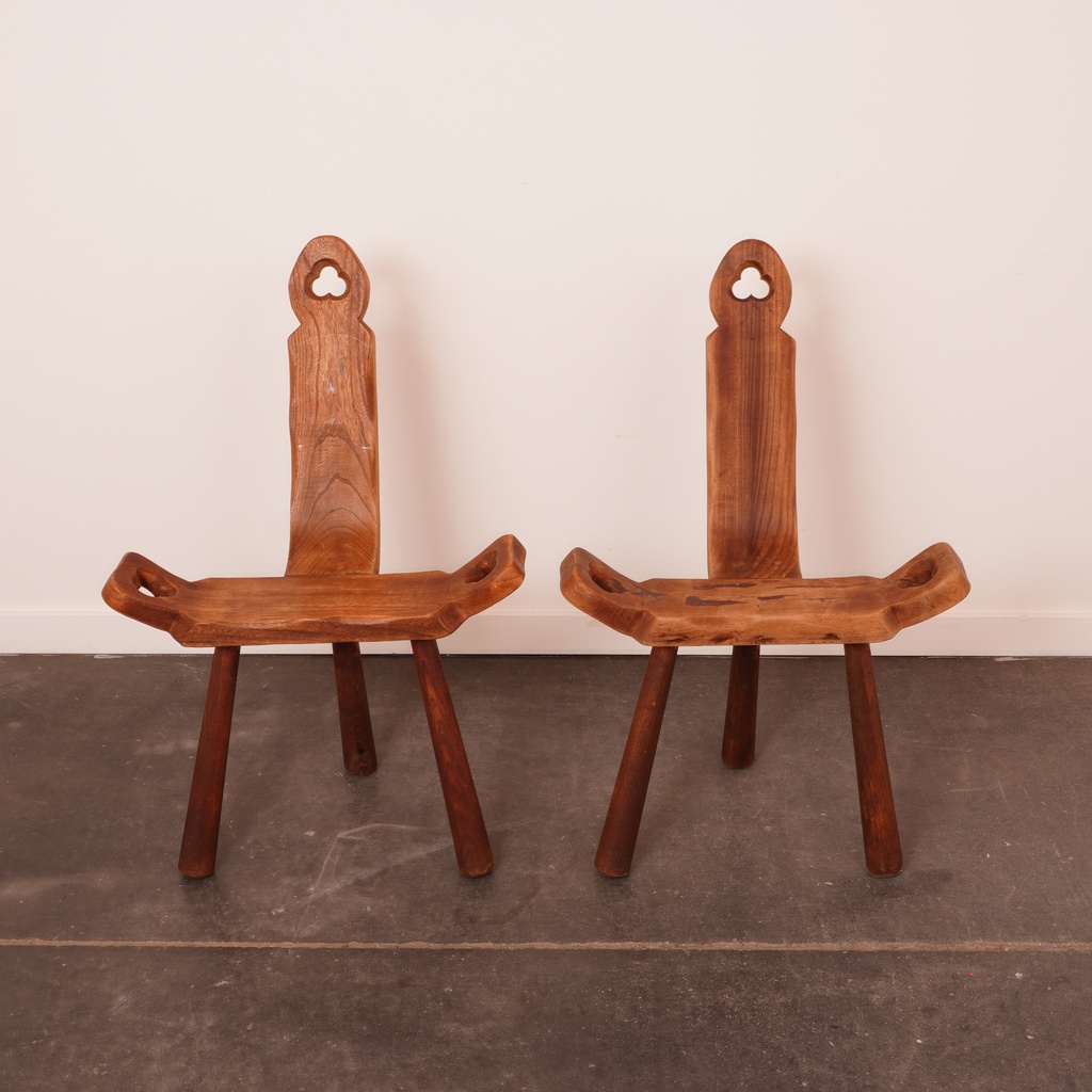 Paire de chaises "chalet de montagne"