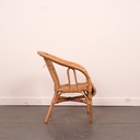 Fauteuil enfant rotin vintage
