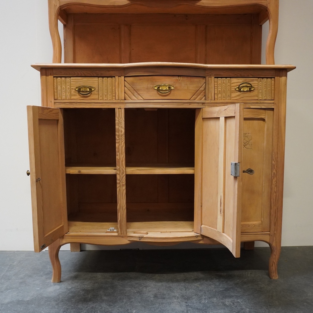 Vaisselier bois aérogommé