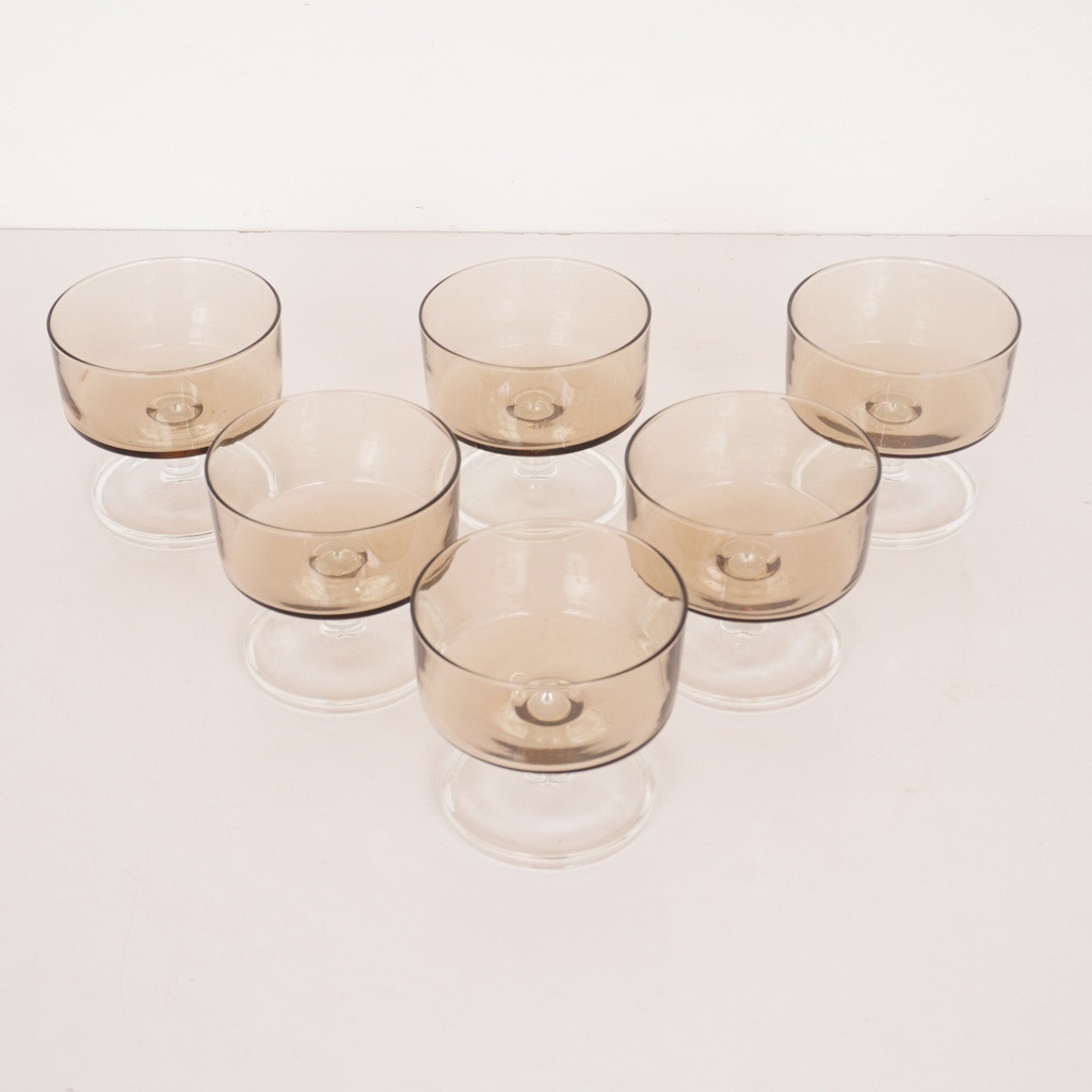Set de 6 coupes verre fumé LUMINARC - SU0302