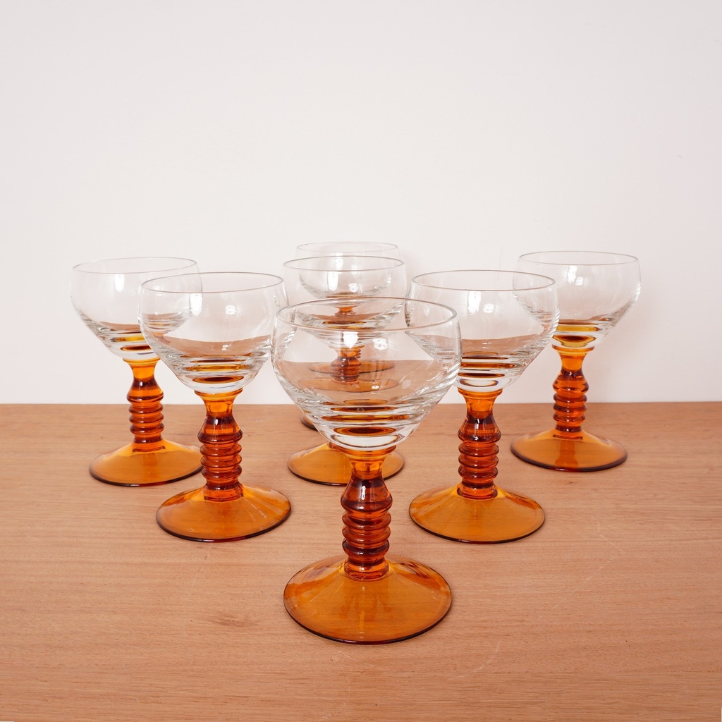 Set de 7 verres vintages
