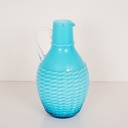 Vase en verre opalin bleu "Opalina Fiorentina" années 60 - SU0068