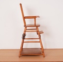 Chaise haute poupée vintage