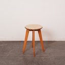 Tabouret bois vintage