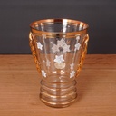 Vase en verre/dorure vintage