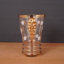 Vase en verre/dorure vintage