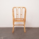 Série de 4 chaises en rotin vintage
