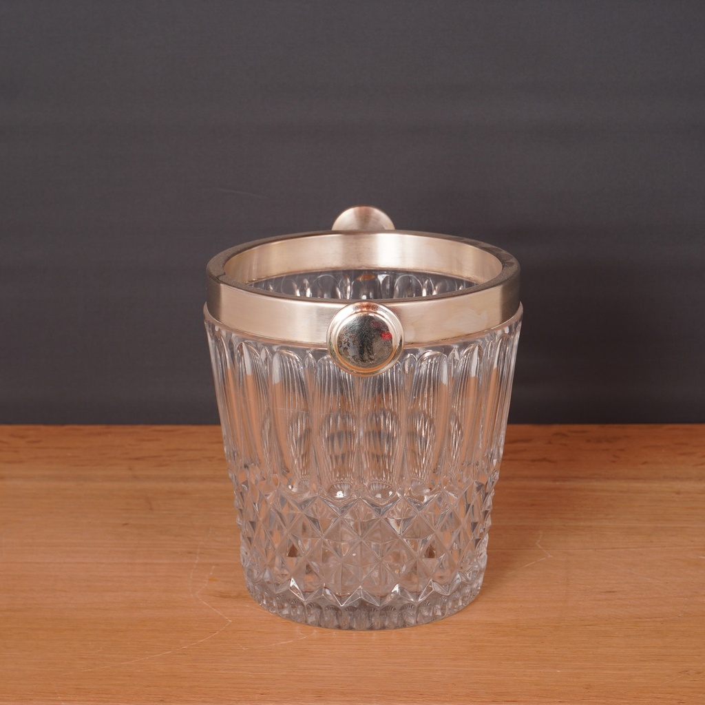Seau à glace en cristal vintage