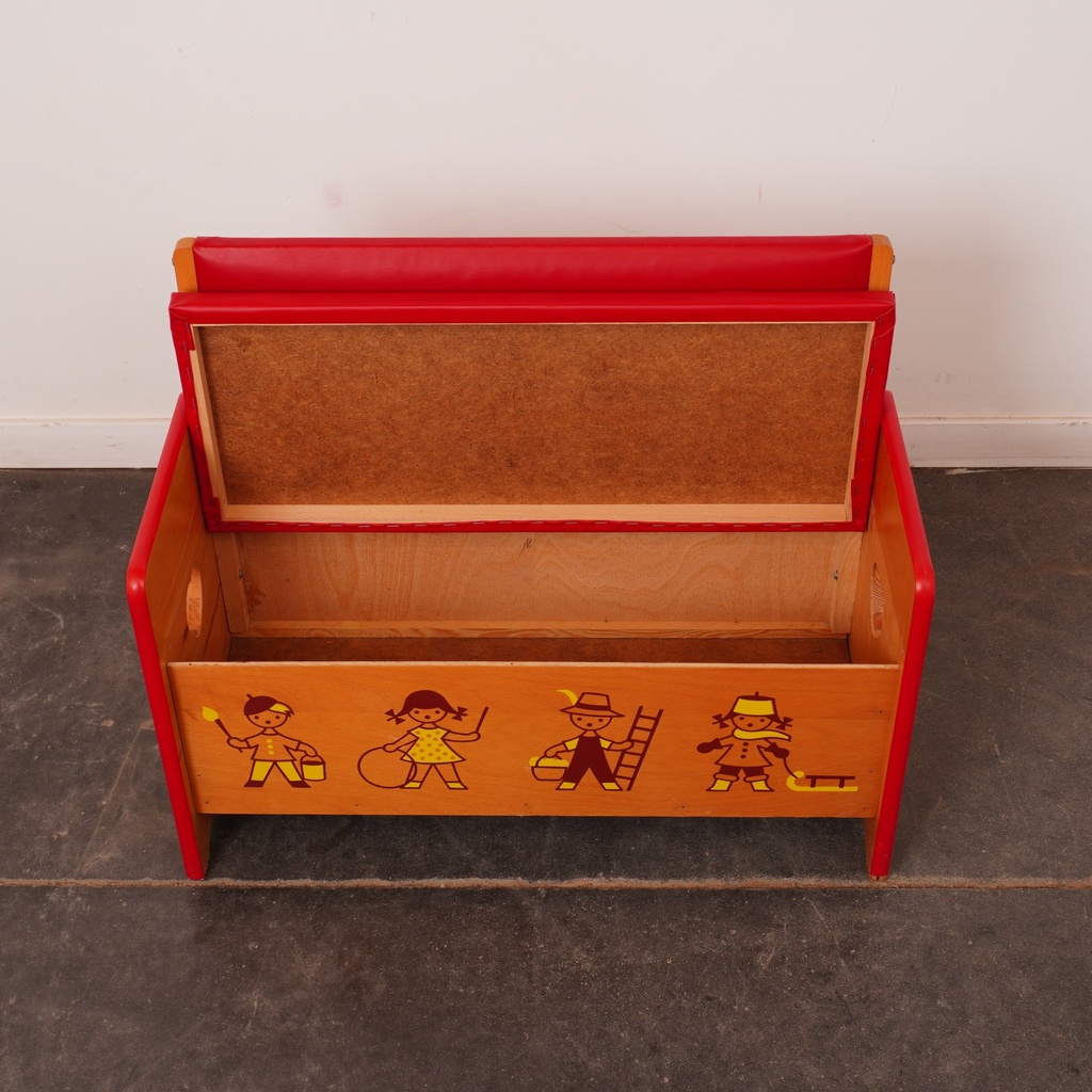 Banc coffre enfant vintage